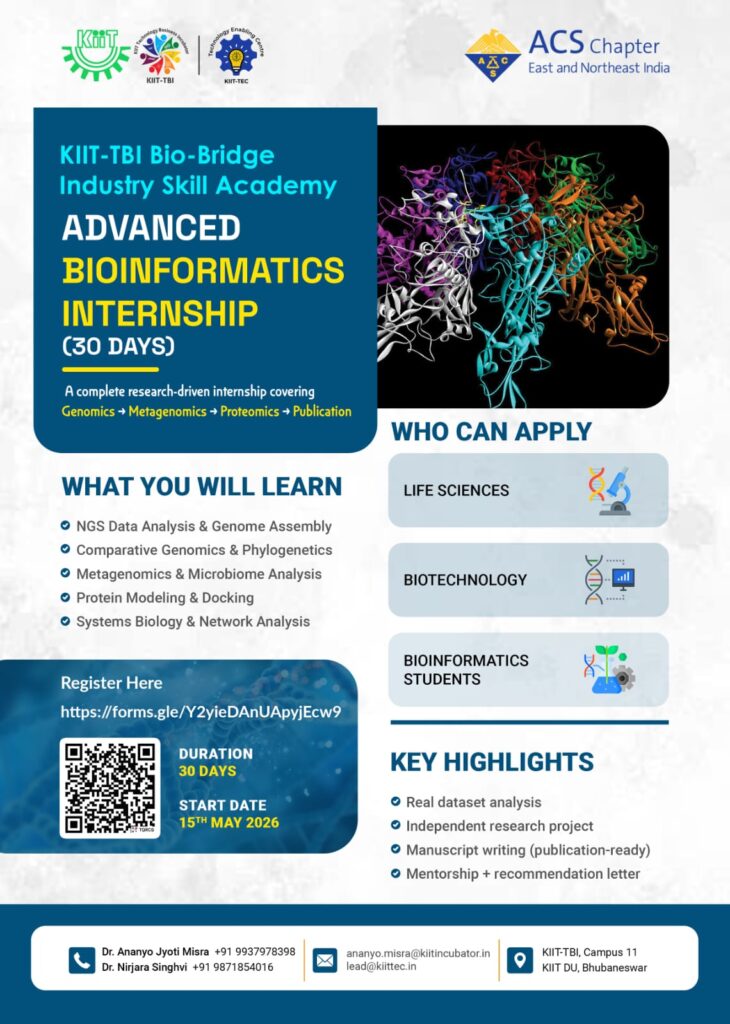 Advanced Bioinformatics Internship (30 days)