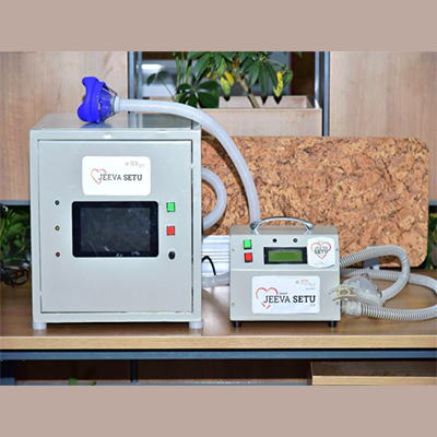 Jeeva Setu 2.0: Hybrid system with oxygen concentration with BIPAP